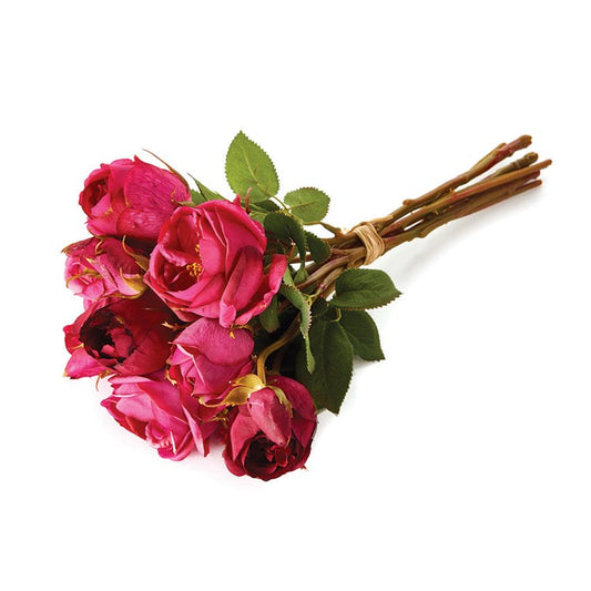 Garden Rose Bundle of 8 Fuchsia