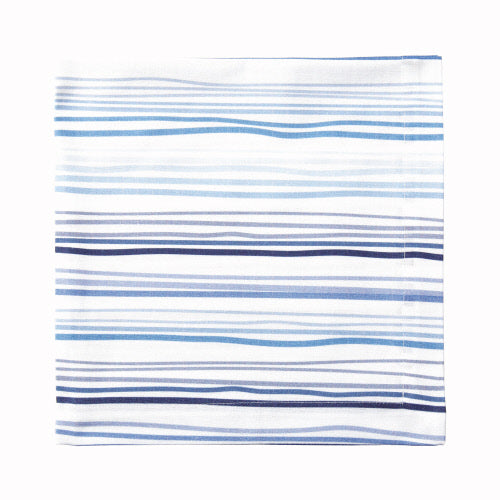 Watercolor Stripe Blue Napkin, Set of 4