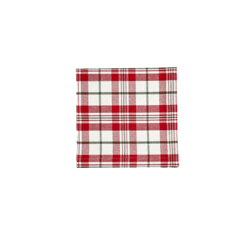 Holiday Plaid Red Napkin, Set of 4